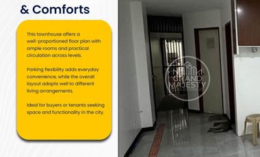 For Sale or Rent: 3-Storey Townhouse Near E. Rodriguez Ave., Quezon City