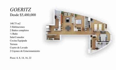 Departamento en Venta en Angelópolis PUEBLA