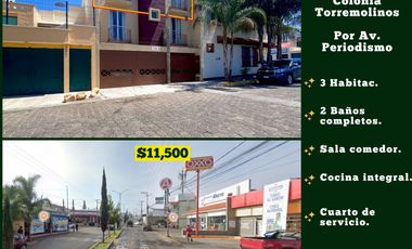 🏡 SE RENTA GRAN DEPARTAMENTO – JARDINES DE TORREMOLINOS, MORELIA