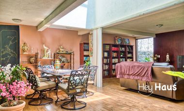 CASA EN RENTA EN HÉROES 1910, TLALPAN, RODEADA DE BOSQUE