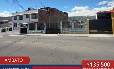 Terreno en venta Ambato, Sector Juan Benigno Vela