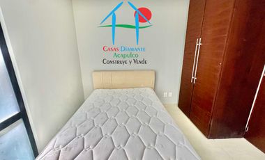 Depa de playa en renta vacacional con 4 recámaras y vista al mar