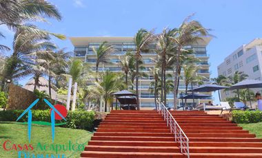Depa de playa en renta vacacional con 4 recámaras y vista al mar