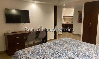 Departamento Amueblado en Renta en Coyoacan, Campestre Churubusco CMB  26-1588.