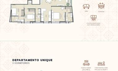 Venta de departamentos 3 dormitorios en vía a la Costa en planos, entorno natural