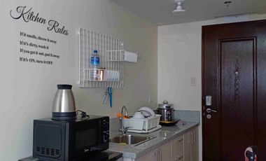 Furnished Studio Condo unit for Rent near Nuvali