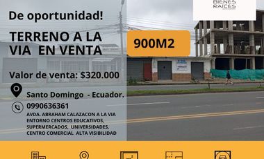 Terreno comercial en venta.