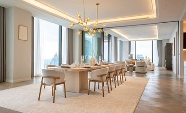 Luxury Sky Residence Floor-to-Ceiling Windows City View