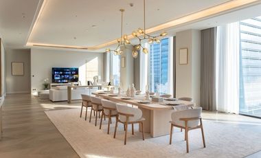 Luxury Sky Residence Floor-to-Ceiling Windows City View