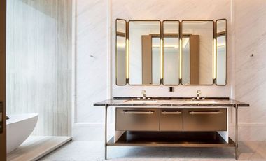 Luxury Sky Residence Floor-to-Ceiling Windows City View