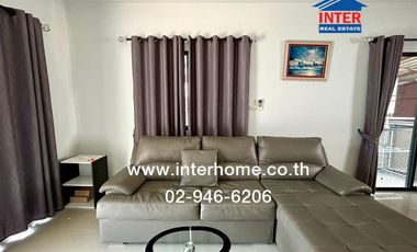Two-story semi-detached house, 45.8 sq.wah, Modi Villa Ladkrabang-Suvarnabhumi, Luang Phaeng Road, Khlong Luang Phaeng Subdistrict, Mueang Chachoengsa