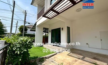 Two-story semi-detached house, 45.8 sq.wah, Modi Villa Ladkrabang-Suvarnabhumi, Luang Phaeng Road, Khlong Luang Phaeng Subdistrict, Mueang Chachoengsa