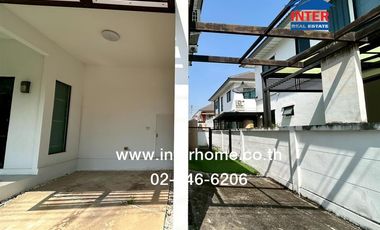Two-story semi-detached house, 45.8 sq.wah, Modi Villa Ladkrabang-Suvarnabhumi, Luang Phaeng Road, Khlong Luang Phaeng Subdistrict, Mueang Chachoengsa