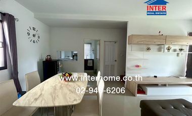 Two-story semi-detached house, 45.8 sq.wah, Modi Villa Ladkrabang-Suvarnabhumi, Luang Phaeng Road, Khlong Luang Phaeng Subdistrict, Mueang Chachoengsa