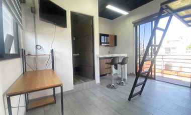 MINI LOFT AMUEBLADO EN RENTA EN LA COLONIA INDUSTRIAL CERCA DE PLAZA TEPEYAC.