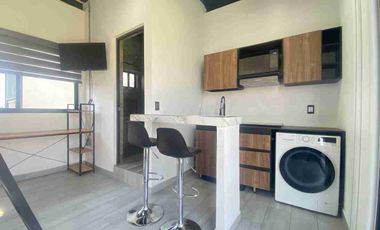 MINI LOFT AMUEBLADO EN RENTA EN LA COLONIA INDUSTRIAL CERCA DE PLAZA TEPEYAC.