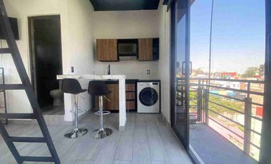MINI LOFT AMUEBLADO EN RENTA EN LA COLONIA INDUSTRIAL CERCA DE PLAZA TEPEYAC.