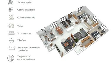 Departamento en Venta en Live Petrel, Milenio III – Lujo, exclusividad y alta plusvalía