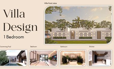 Villa Bali dekat pantai private pool bisa KPR harga 1M tanah 1 are 1Bed Hingga 3Bed