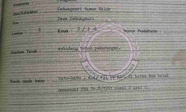 Dijual Murah Tanah SHM Pekarangan mangku jalan / Tepi Jalan Utama jl kedungsari pengasih kulon progo