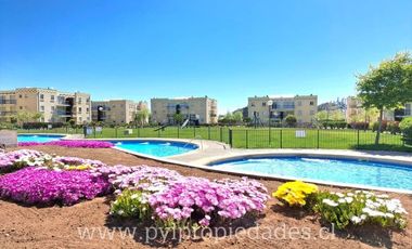 EN ARRIENDO BELLO DEPARTAMENTO EN CONDOMINIO | FULL EQUIPADO | 3D 2B + 2E| PISCINA | GGCC INCLUIDOS