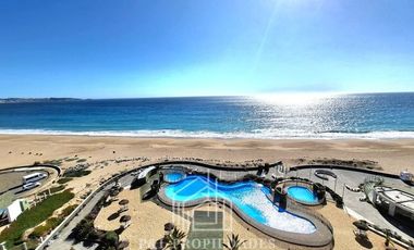 EN VENTA EXCLUSIVO DEPARTAMENTO FRENTE AL MAR EN ALGARROBO NORTE | PRIMERA LINEA | 3D 2B 1E | PISCINA