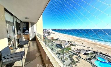 EN VENTA EXCLUSIVO DEPARTAMENTO FRENTE AL MAR EN ALGARROBO NORTE | PRIMERA LINEA | 3D 2B 1E | PISCINA