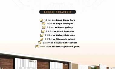 Dijual Rumah Cluster Royal Galaxy Bisa KPR Akses Jalan 2 Mobil Bekasi Selatan Kota Bekasi