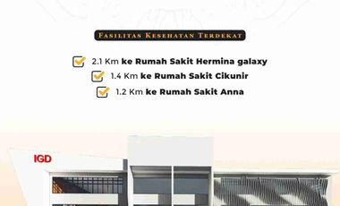 Dijual Rumah Cluster Royal Galaxy Bisa KPR Akses Jalan 2 Mobil Bekasi Selatan Kota Bekasi