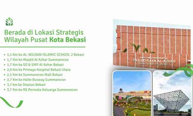Rumah Townhouse Bisa KPR Sumarecon Mall Stasiun Bekasi Timur Bekasi Utara Kota Bekasi Dijual
