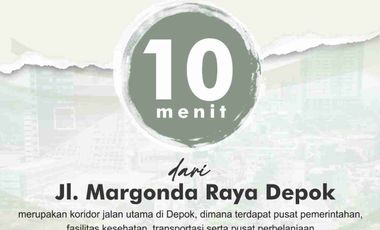 Dijual Rumah Townhouse Semi Furnished Bisa KPR Mewah Murah Pancoran Mas Depok