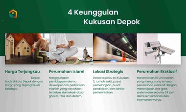 Dijual Rumah Kukusan Beji (230 meter Tol Kukusan-3) Bisa KPR Mewah Murah di Kota Depok