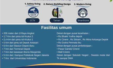 Dijual Rumah Dekat Tol Krukut 2 1, Bisa KPR Murah Baru di Krukut Limo Dekat Cinere Kota Depok