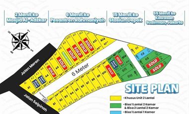 Dijual Rumah SIAP HUNI Bisa KPR Cilodong,2/1 LANTAI Murah Mewah Baru di Kota Depok