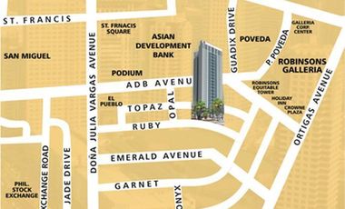 East of Galleria 2BR 77sqm P37K Furnished in Ortigas Center