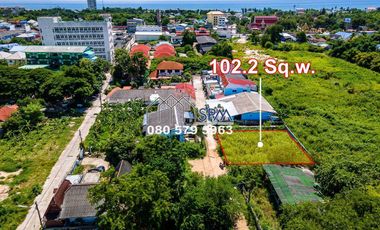 Land in town for sale at Hua Hin Soi 16, Land Area 102.2 sq.wah (408.8 sq.m) Price 2.4 Million Baht