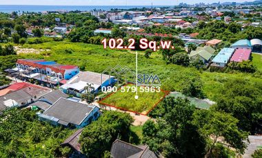 Land in town for sale at Hua Hin Soi 16, Land Area 102.2 sq.wah (408.8 sq.m) Price 2.4 Million Baht