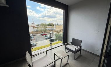 LOFT AMUEBLADO EN RENTA EN BINEN LEÓN GTO DEPARTAMENTO EN RENTA EN VILLAS DEL JUNCAL A SOLO UN MINUTO DEL GAUCHO TRADICIONAL PALMAS.
