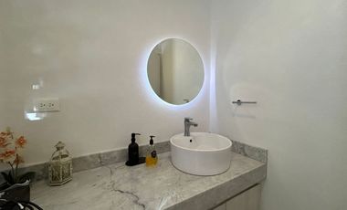 Renta Casa Amueblada en La Antigua Cementera, Puebla, 5 Habitaciones, Terraza con Pergola, Gym.