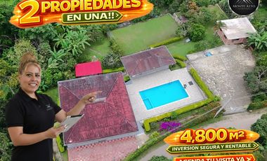 VENTA SAN ANTONIO DEL TEQUENDAMA - Finca con 8 habitaciones, piscina y zonas de eventos, lista para generar ingresos EN LA UNIÓN