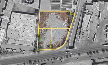 Renta de terrenos esquineros industrial de 2500m2/ 5000 m2 o 7500 m2.