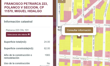 Oficina en Venta en Colonia Polanco V Sección, Miguel Hidalgo CDMX.