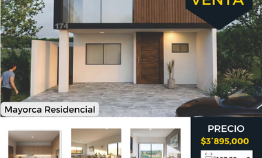 CASA NUEVA  EN PRE VENTA EN MAYORCA RESIDENCIAL