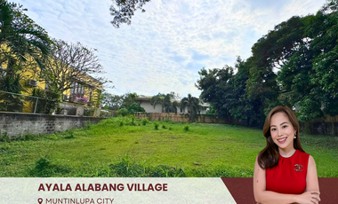 Rare Prime Lot for Sale in Ayala Alabang Village Muntinlupa City | Rare availability