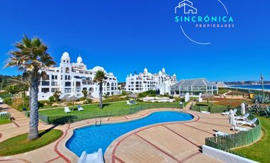 SE VENDE DPTO EN ESPECTACULAR CONDOMINO BAHIA DE ROSAS ALGARROBO