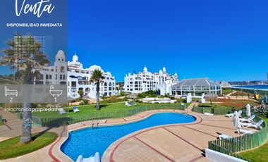SE VENDE DPTO EN ESPECTACULAR CONDOMINO BAHIA DE ROSAS ALGARROBO