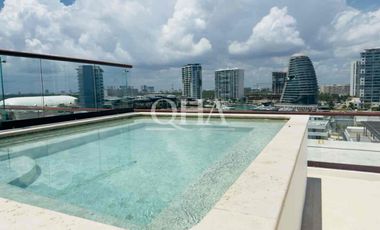 Se renta departamento en Punta del mar Puerto Cancún