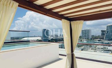 Se renta departamento en Punta del mar Puerto Cancún
