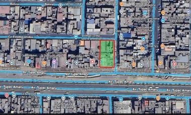 LOCAL COMERCIAL CON TRIPLE FRENTE, AV TUPAC AMARU 800, COMAS (890 m² )