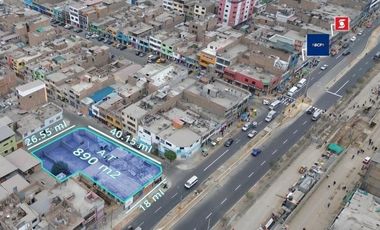 LOCAL COMERCIAL CON TRIPLE FRENTE, AV TUPAC AMARU 800, COMAS (890 m² )